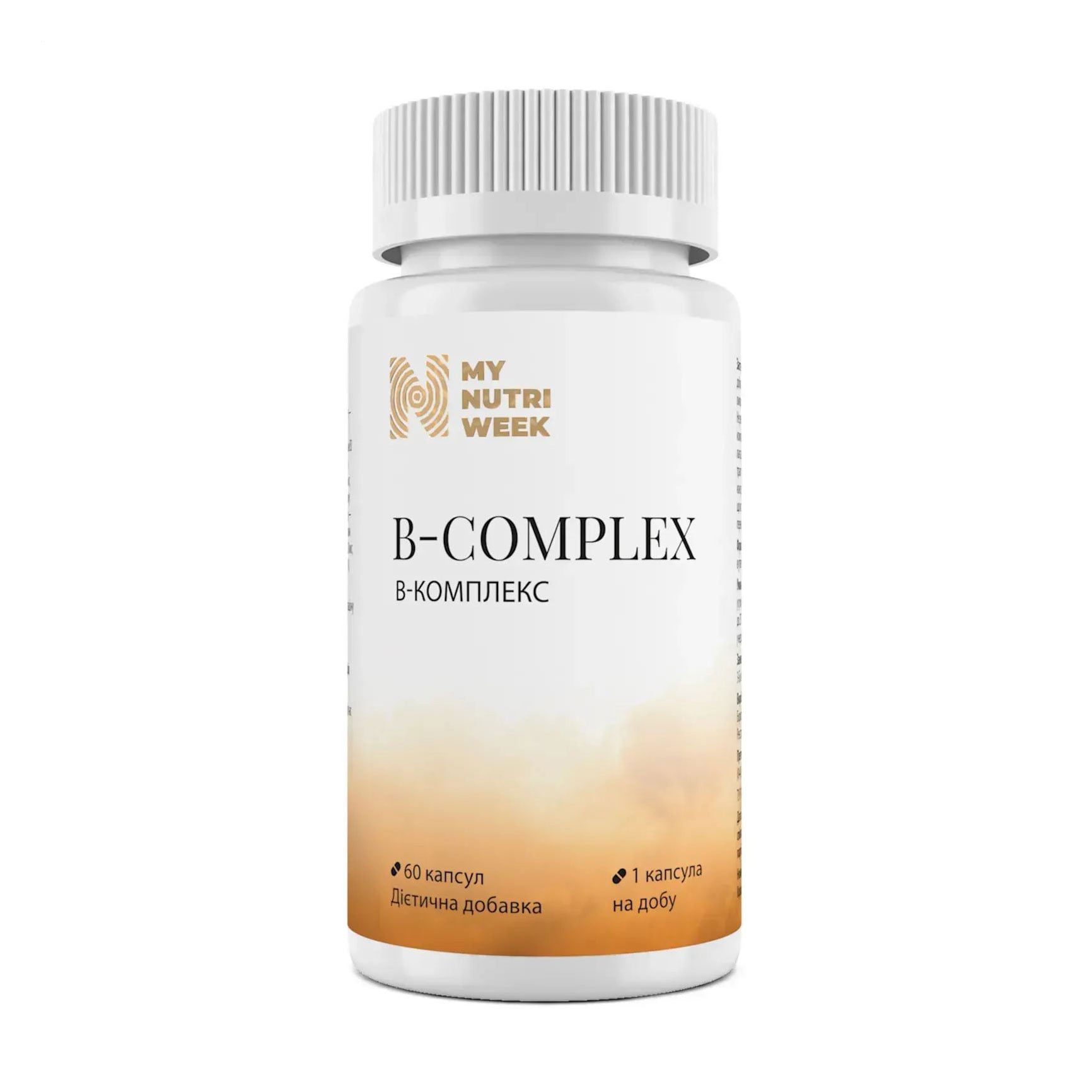Комплекс вітамінів групи В My Nutri Week B-Complex, 60 капсул
